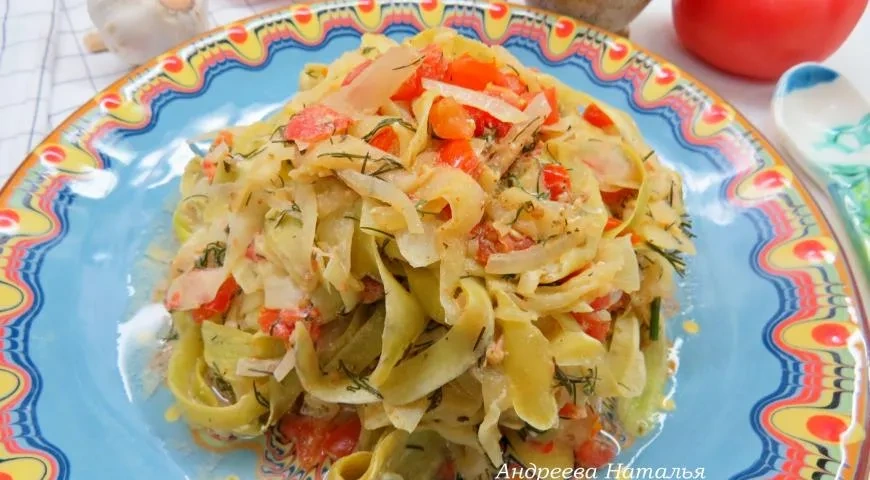 Папарделли из кабачков: шаг 8