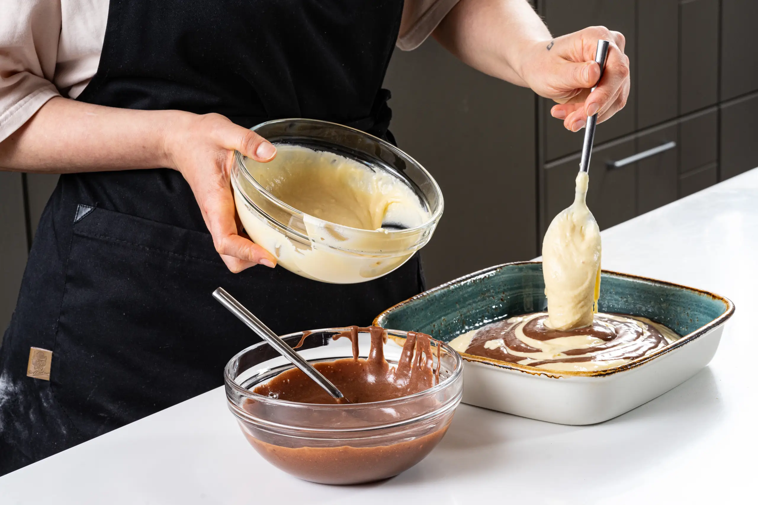 Шаг 8: Пирог «Зебра» на сметане