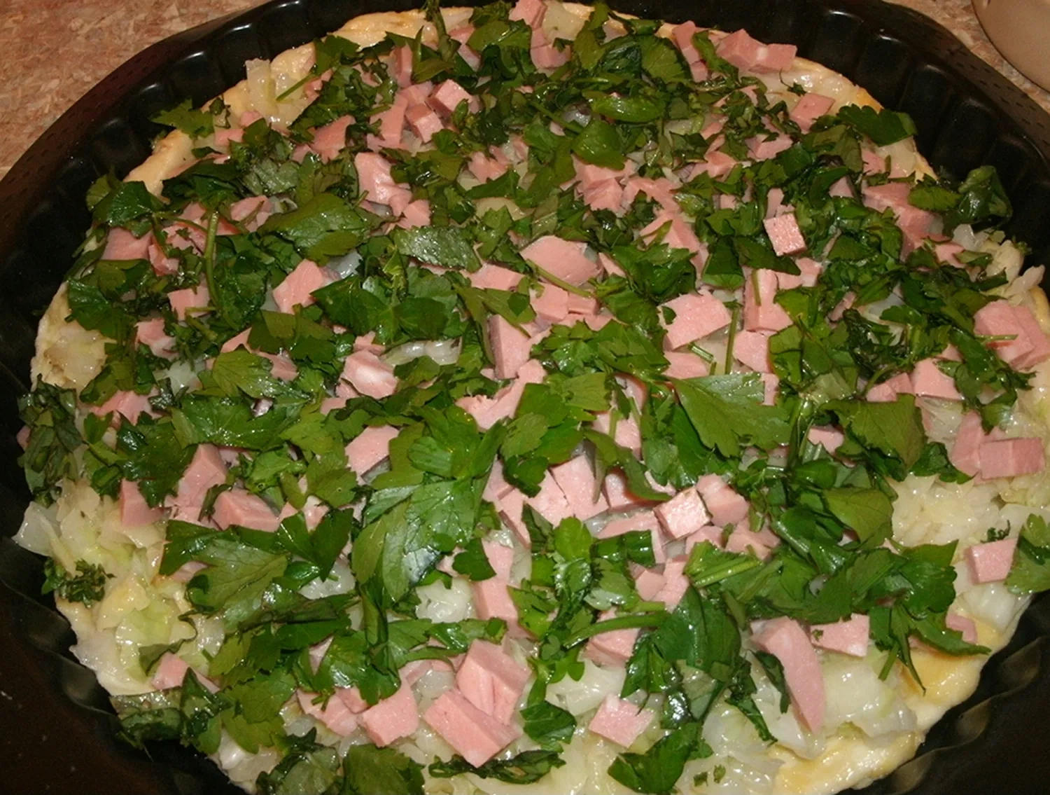 Пицца с капустой: шаг 8