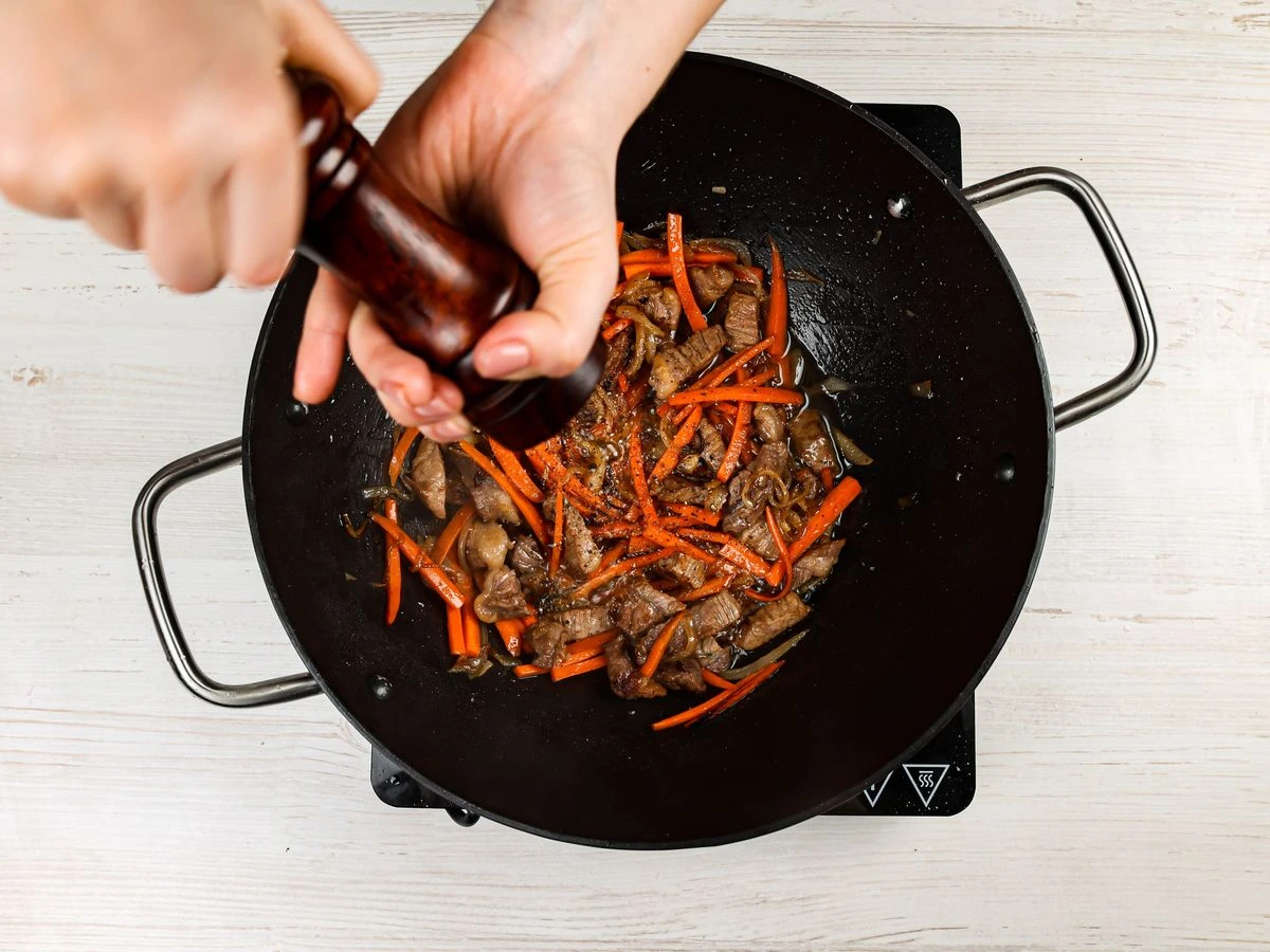 Шаг 8: Плов с говядиной