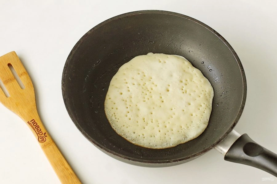 Шаг 8: Постные толстые блины на дрожжах