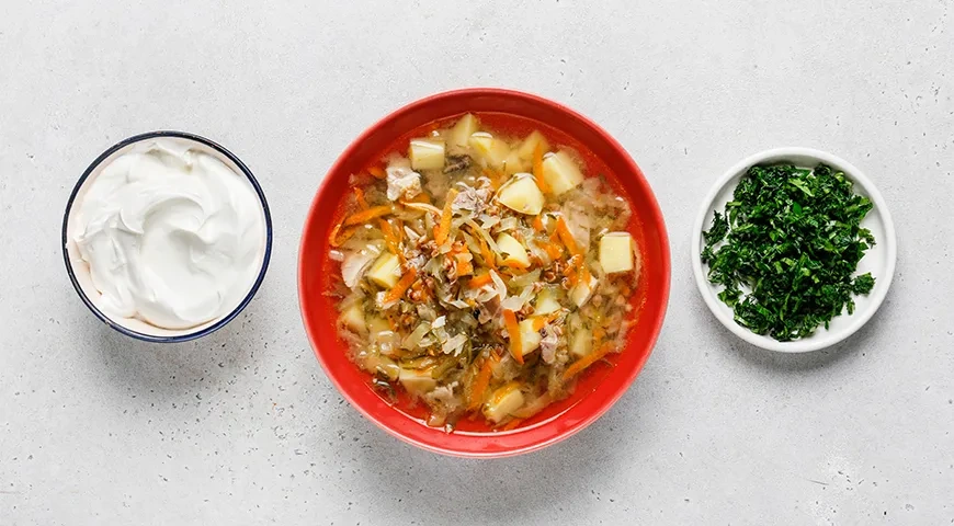 Рассольник с гречкой: шаг 8