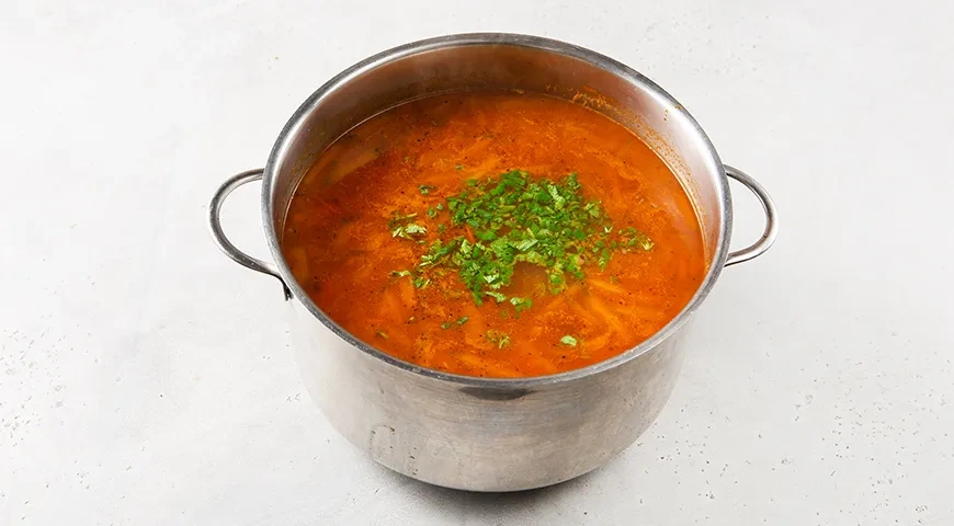 Рассольник с куриными сердечками: шаг 8