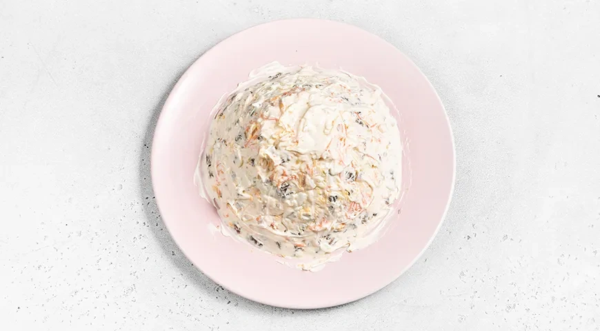 Салат «Красная шапочка» с говядиной и гранатом: шаг 8