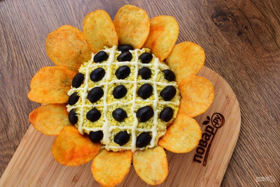 Шаг 8: Салат под со лнух