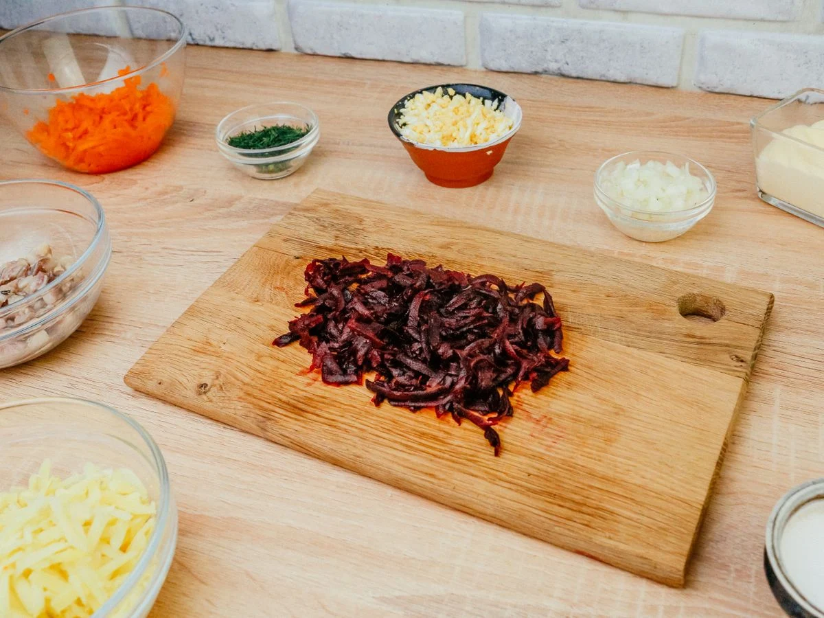 Шаг 8: Селедка под шубой