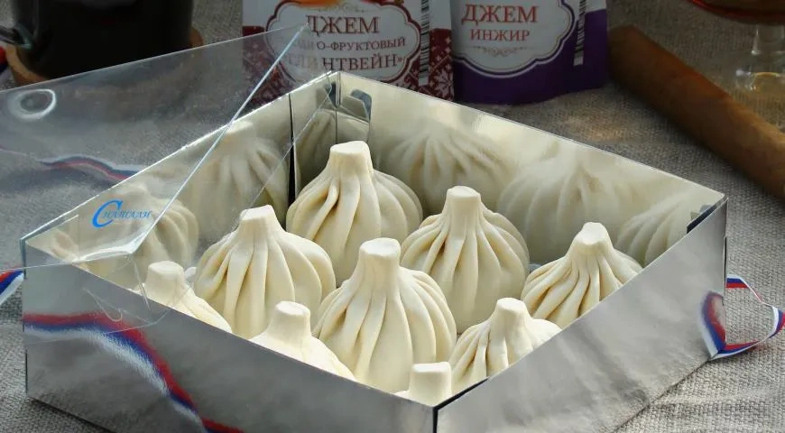 Шоколадные хинкали с джемом "Махеевъ" к 23 февраля: шаг 8