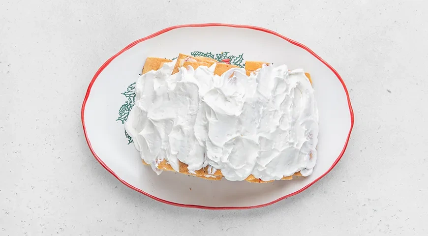 Торт «Дрова под снегом»: шаг 8