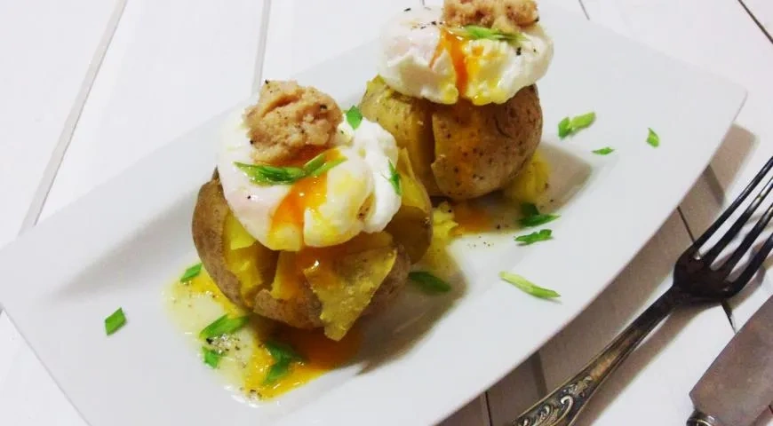 Запеченный картофель с яйцом-пашот: шаг 8