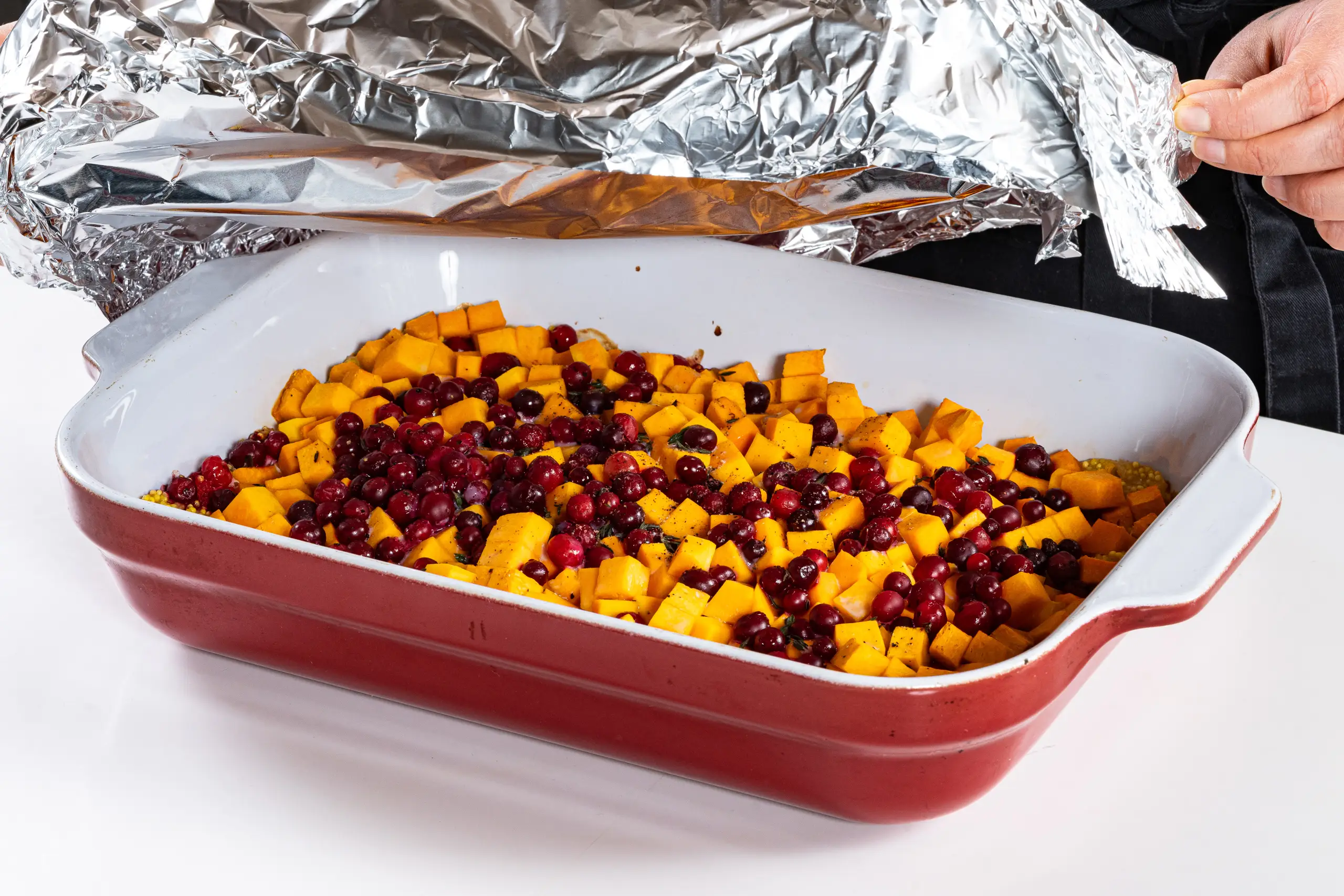 Шаг 8: Запеканка из тыквы с клюквой