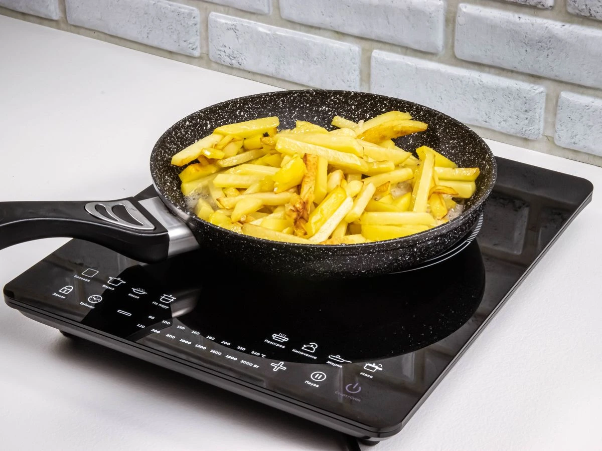 Шаг 8: Жареный картофель с грибами