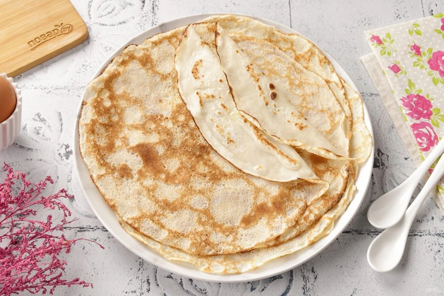 Шаг 9: Блины на воде