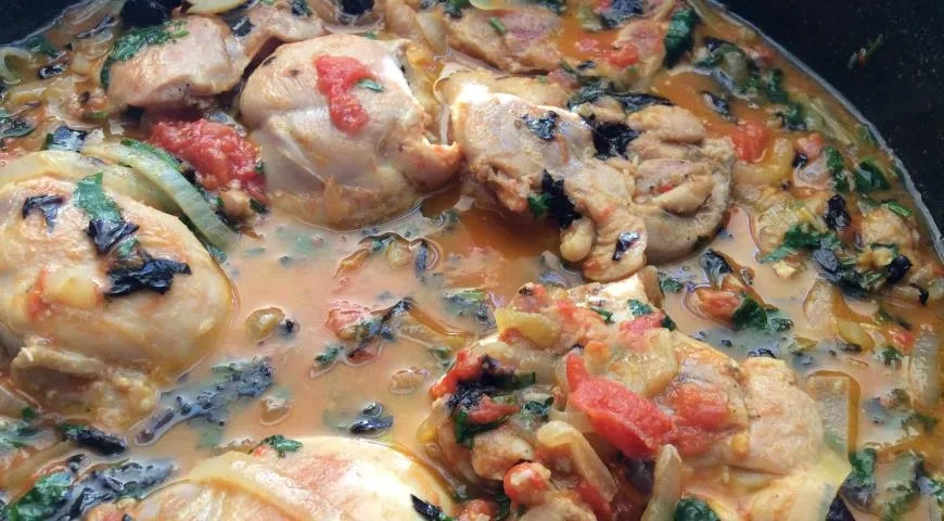 Чахохбили из филе бедра курицы: шаг 9