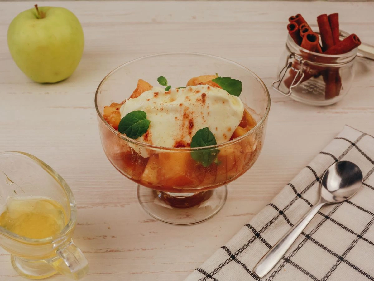 Шаг 9: Десерт из тыквы с яблоками