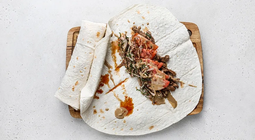 Домашняя шаурма с говядиной: шаг 9