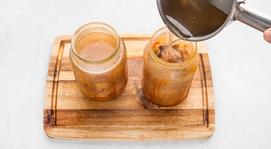 Домашняя тушенка из курицы (в духовке): шаг 9