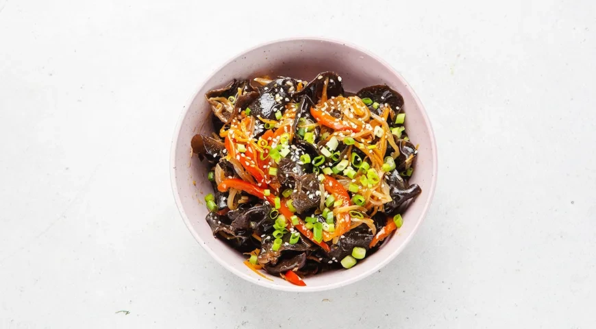 Древесные грибы по-корейски: шаг 9