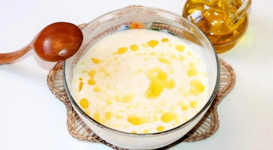 Дрожжевые блины с пикантной начинкой: шаг 9