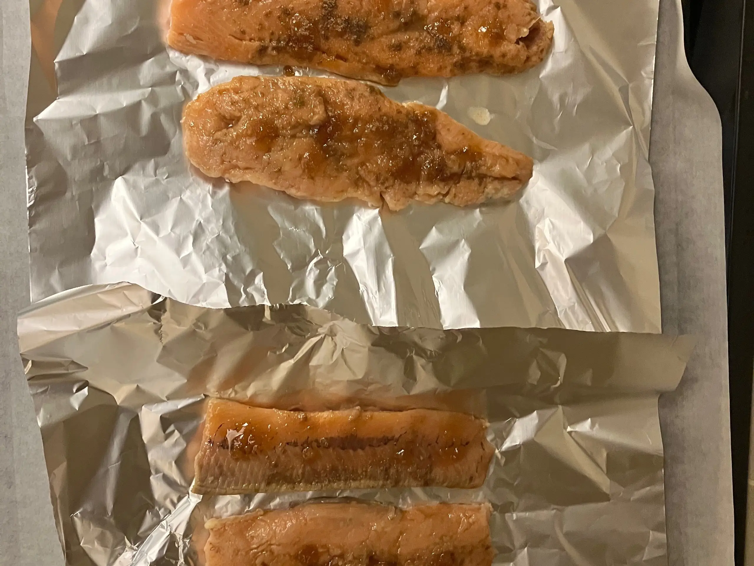 Шаг 9: Горбуша с медовым соусом