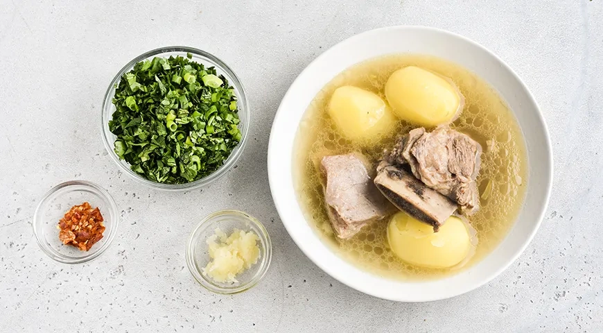 Хашлама из говядины с картошкой: шаг 9