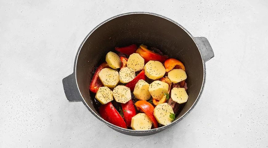 Хашлама с картофелем: шаг 9