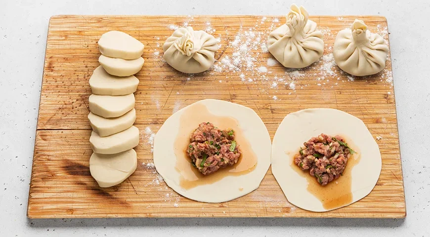 Хинкали с говядиной: шаг 9