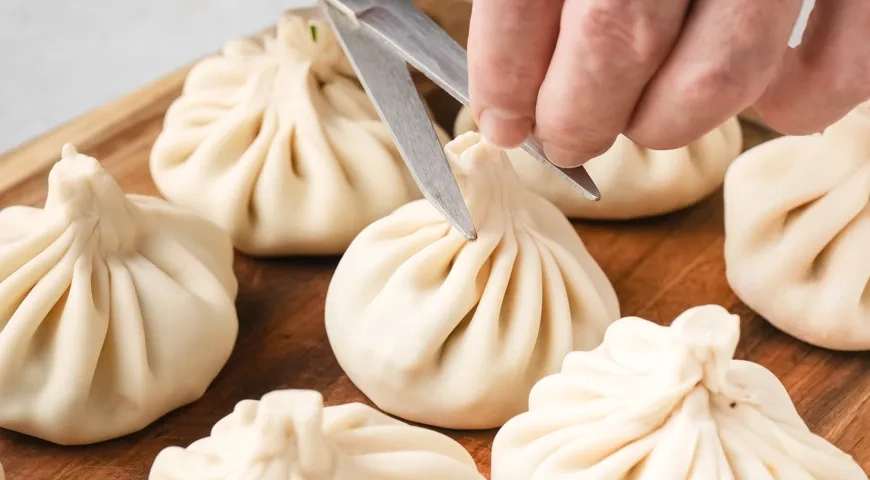 Хинкали с грибами: шаг 9