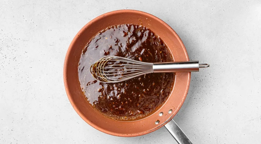 Хрустящие баклажаны в кисло-сладком соусе: шаг 9