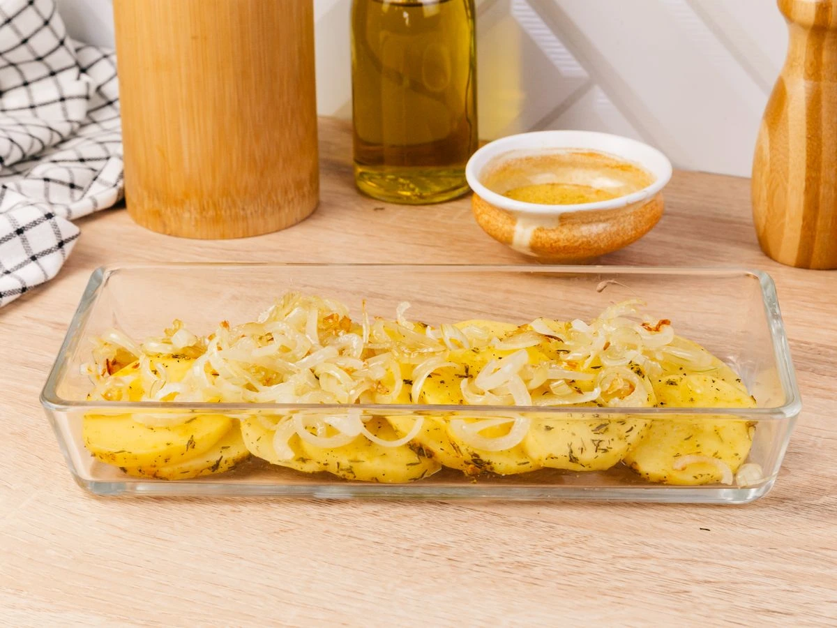 Шаг 9: Картофель в молоке, запеченный в духовке