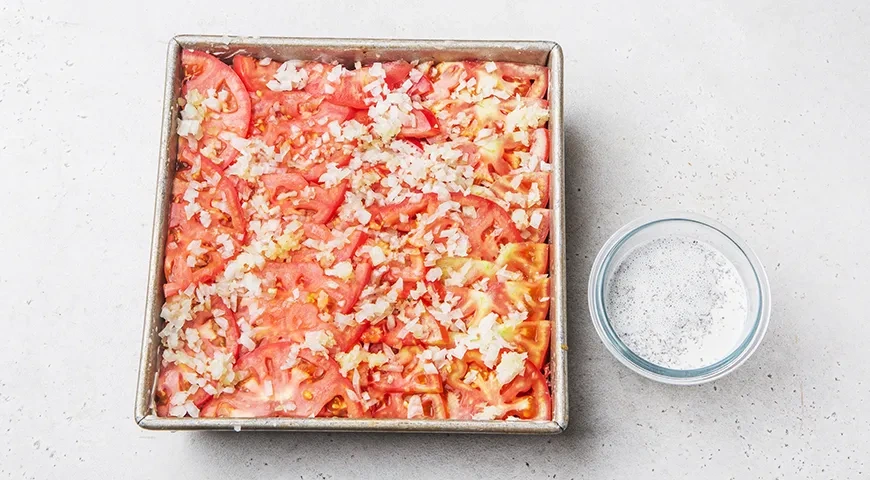 Картофельная запеканка с фаршем и овощами под сыром: шаг 9