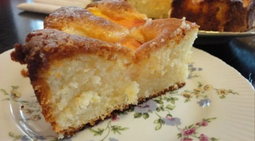 Кекс на оливковом масле с персиками: шаг 9