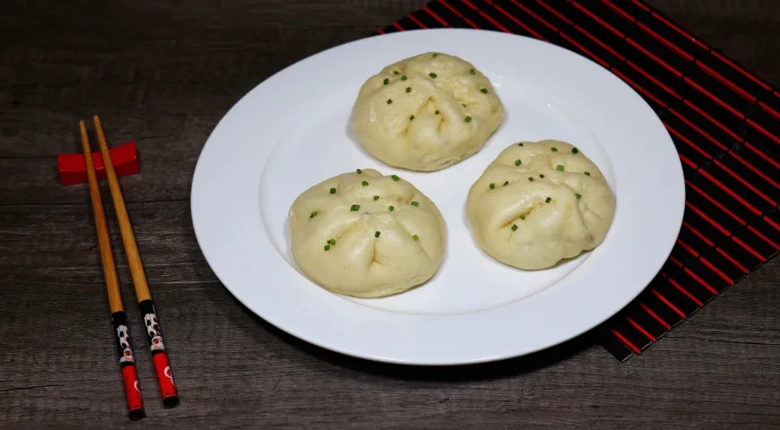 Китайские паровые пирожки: шаг 9