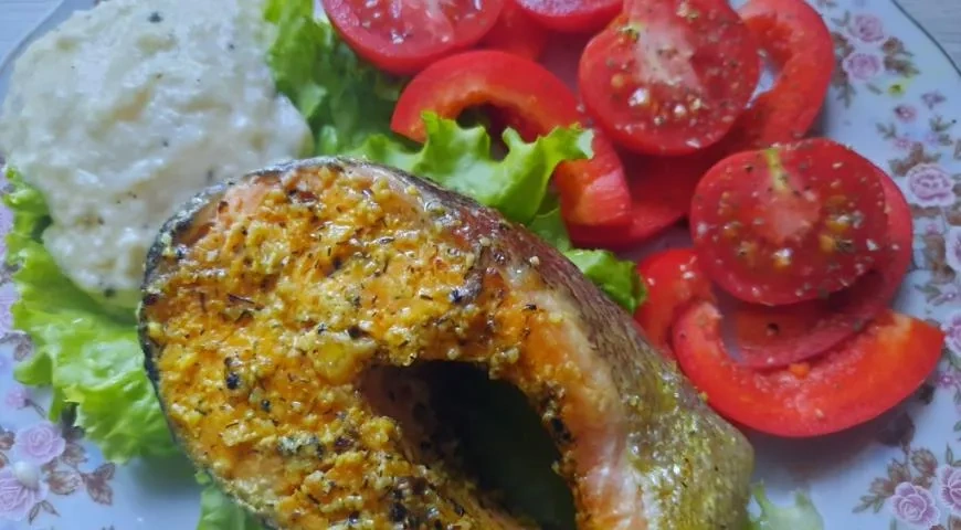 Красная рыба по-тоскански с сливочно-сырным соусом: шаг 9