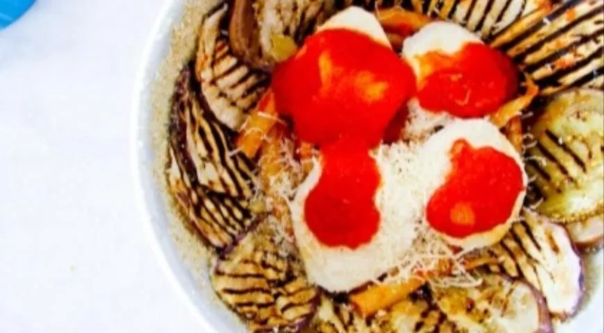 Круглая лазанья из букатини и баклажанов: шаг 9