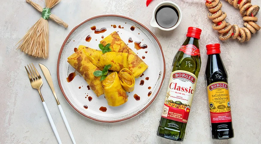 Кукурузные блинчики с куркумой и карамелизованными ананасами: шаг 9