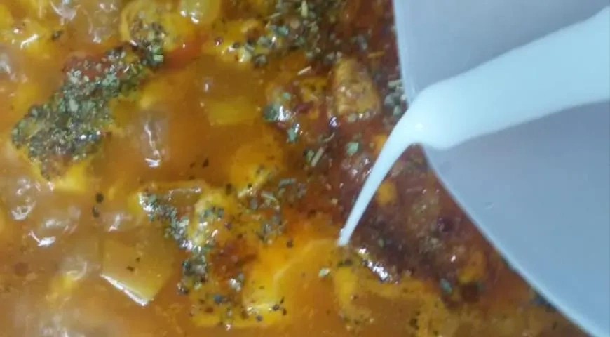 Курица с овощами в кисло-сладком соусе: шаг 9