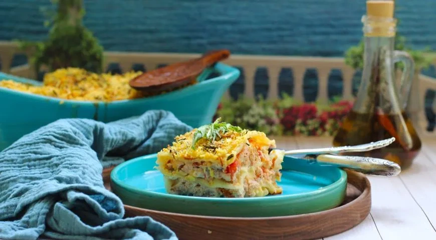 Лазанья рыбная: шаг 9