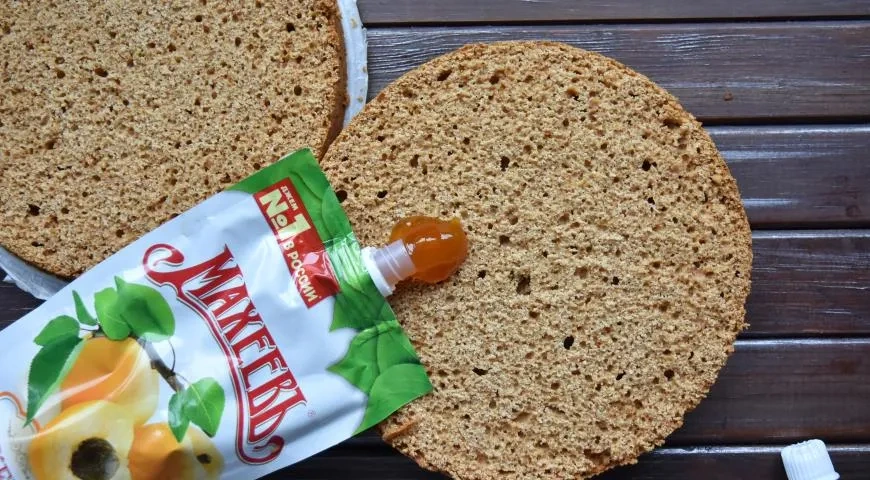 Медовая коврижка с абрикосовым джемом "Махеевъ " на 23 февраля: шаг 9