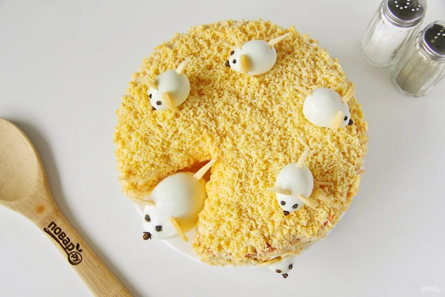 Шаг 9: Мимоза на год крысы