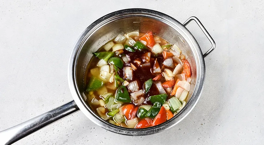 Минтай в кисло-сладком соусе: шаг 9