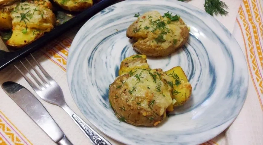 Мятая молодая картошка из духовки: шаг 9