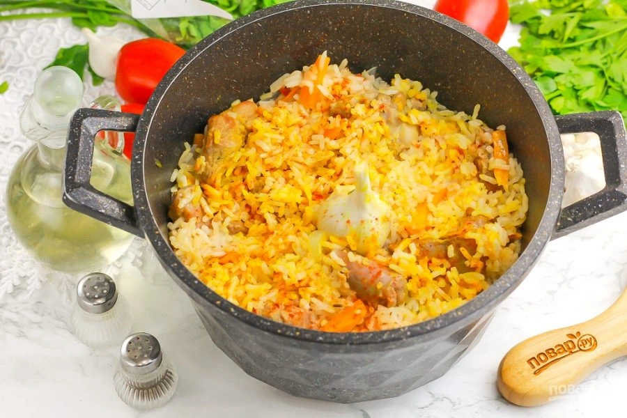 Шаг 9: Обычный плов