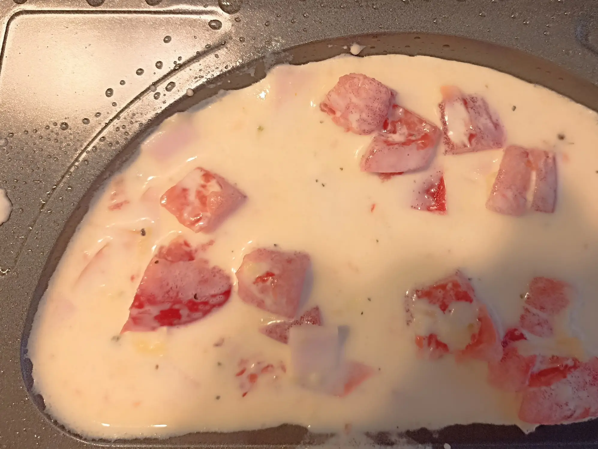 Шаг 9: Омлет с ветчиной, помидорами и сыром в мультипекаре