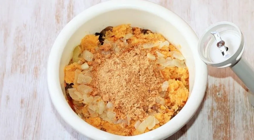 Домашний паштет из овощей и чечевицы с орехами: шаг 9