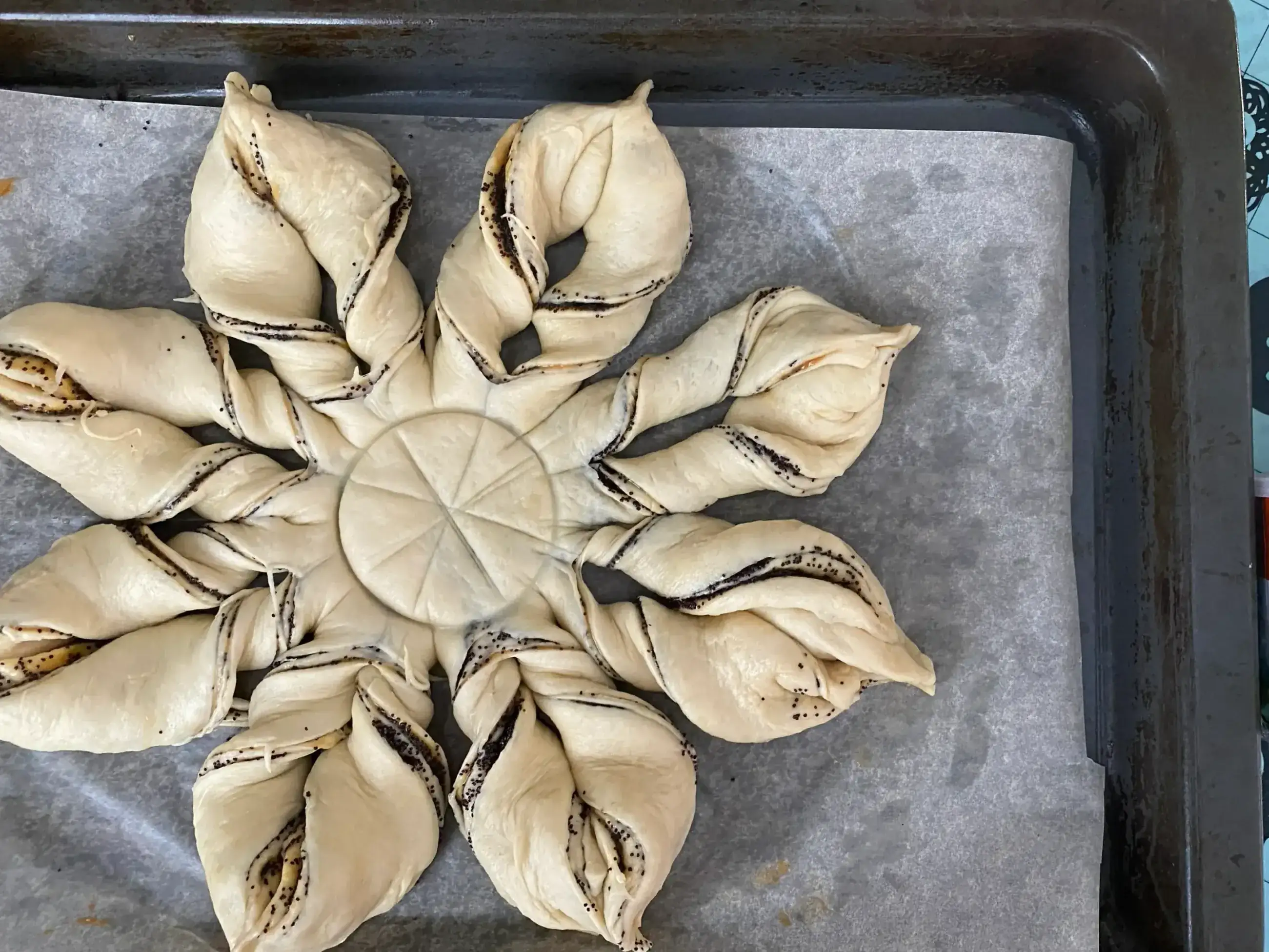 Пирог «Рождественская звезда»: шаг 9