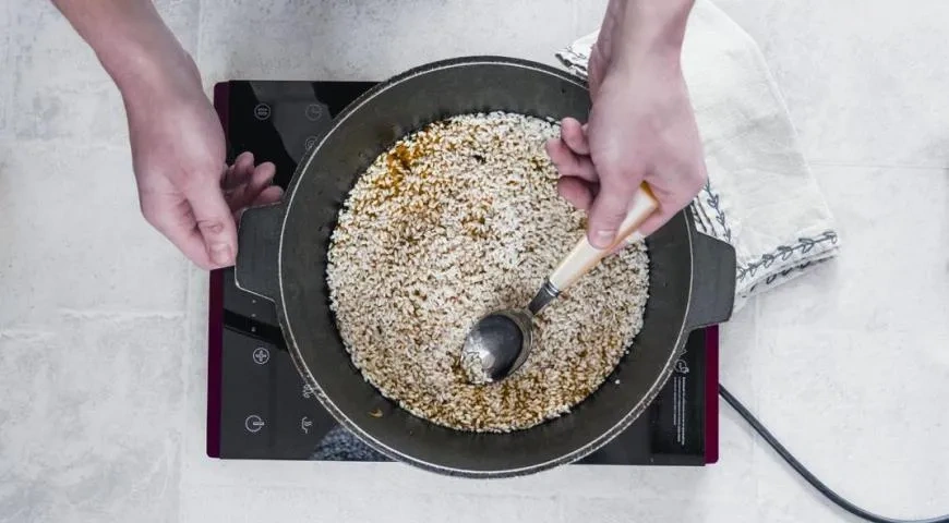 Плов с нутом в казане: шаг 9