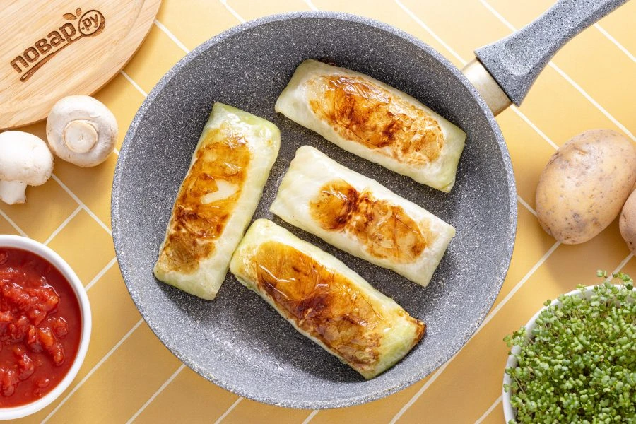 Шаг 9: Постных голубцов с картошкой