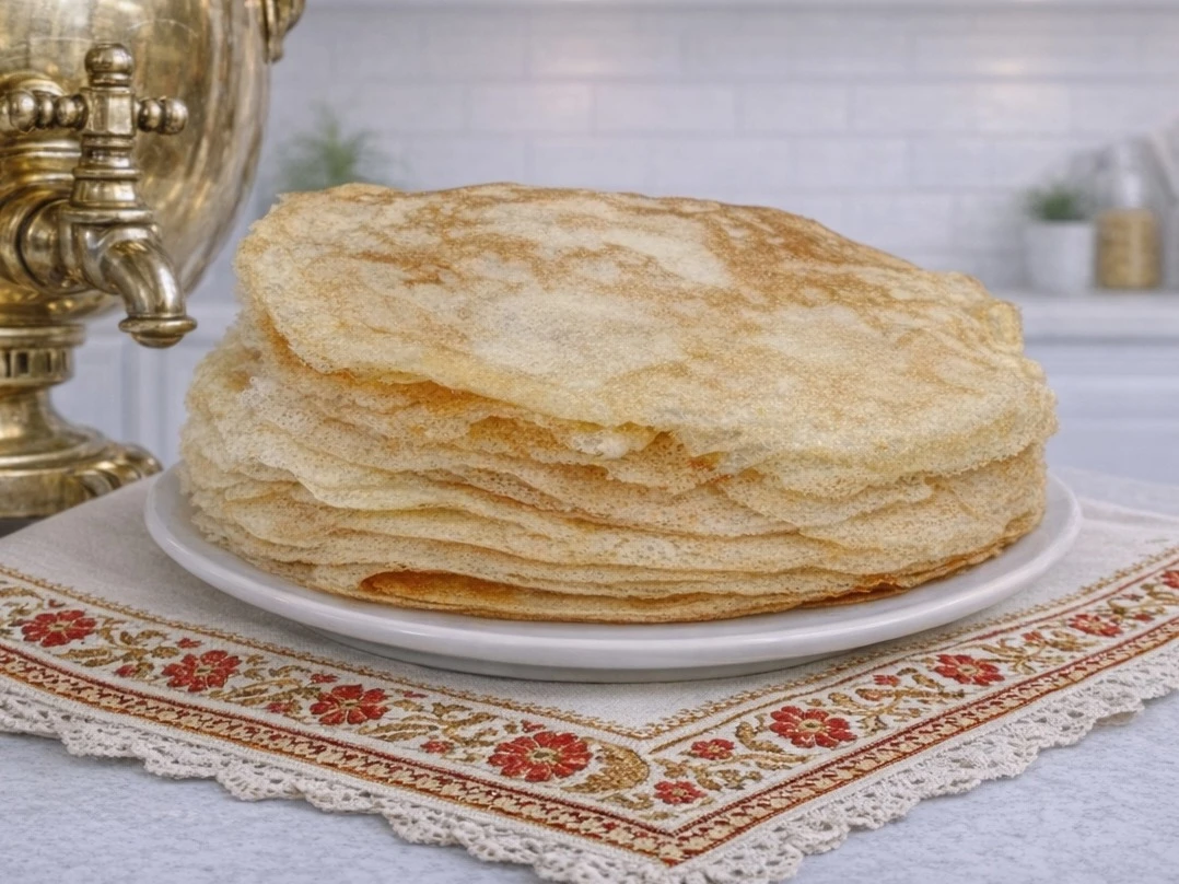 Шаг 9: Простые блины на кефире