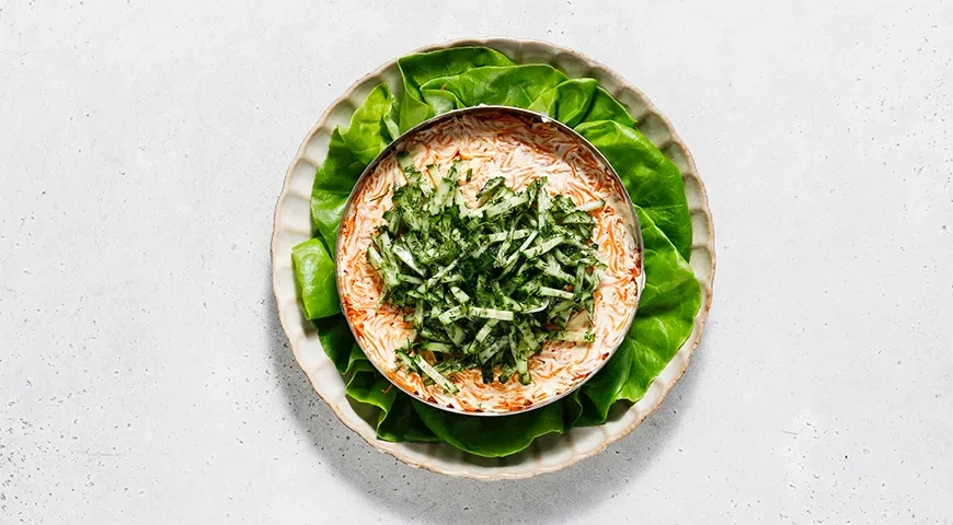 Салат «Норвежский роман»: шаг 9