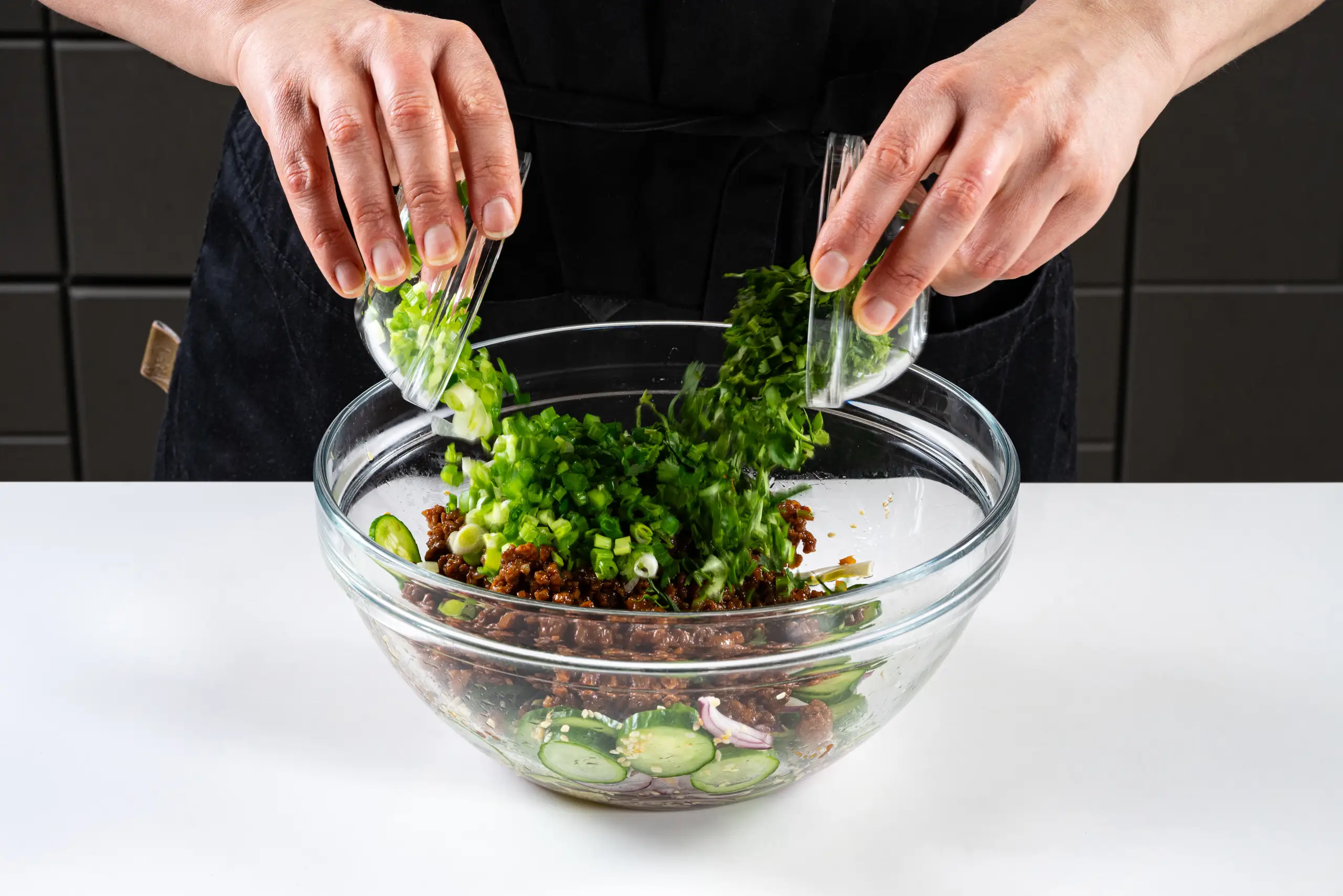 Шаг 9: Салат с фаршем по-корейски